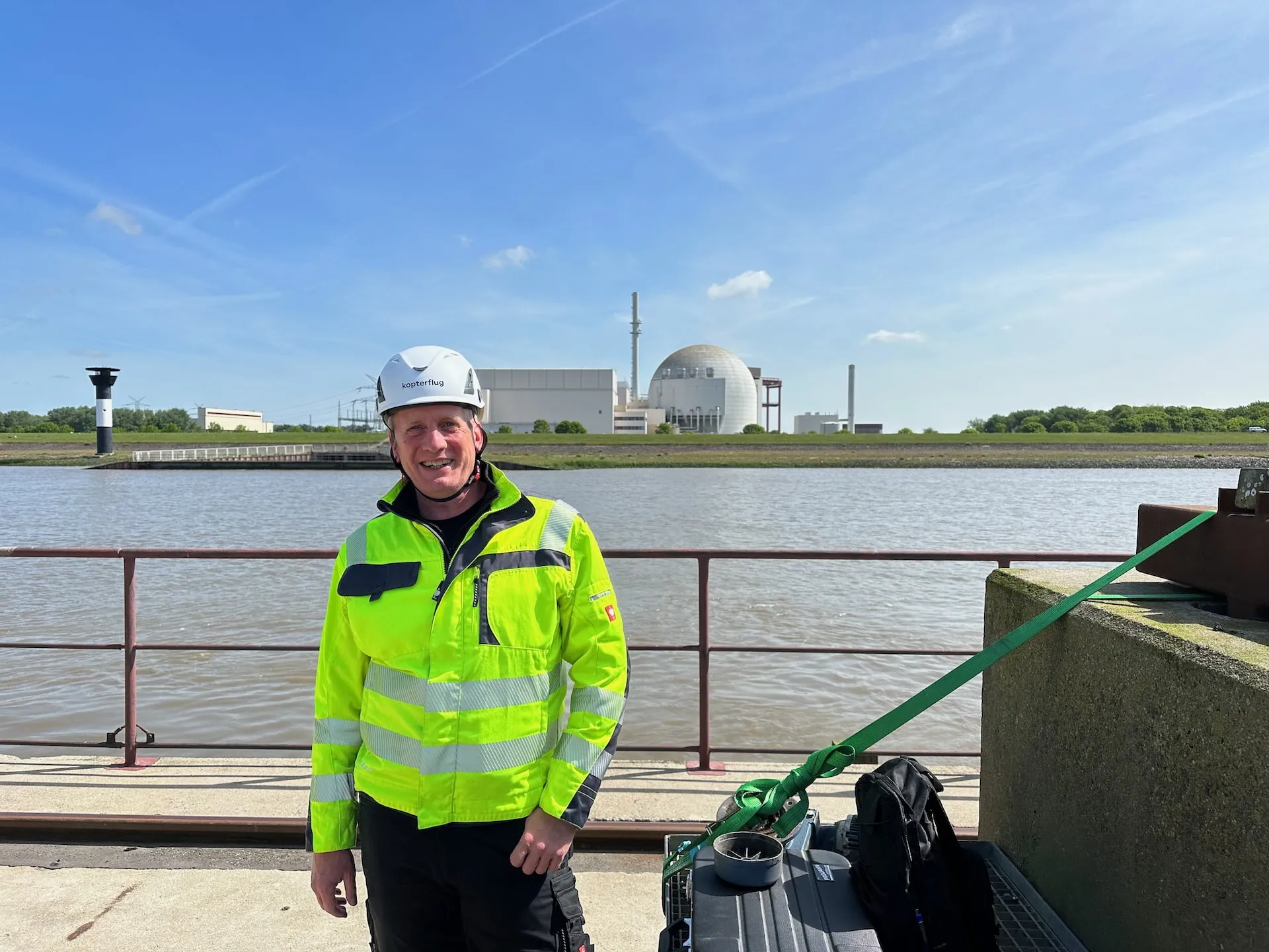 Nuclear power plant building structure in decommissioning – drone inspection