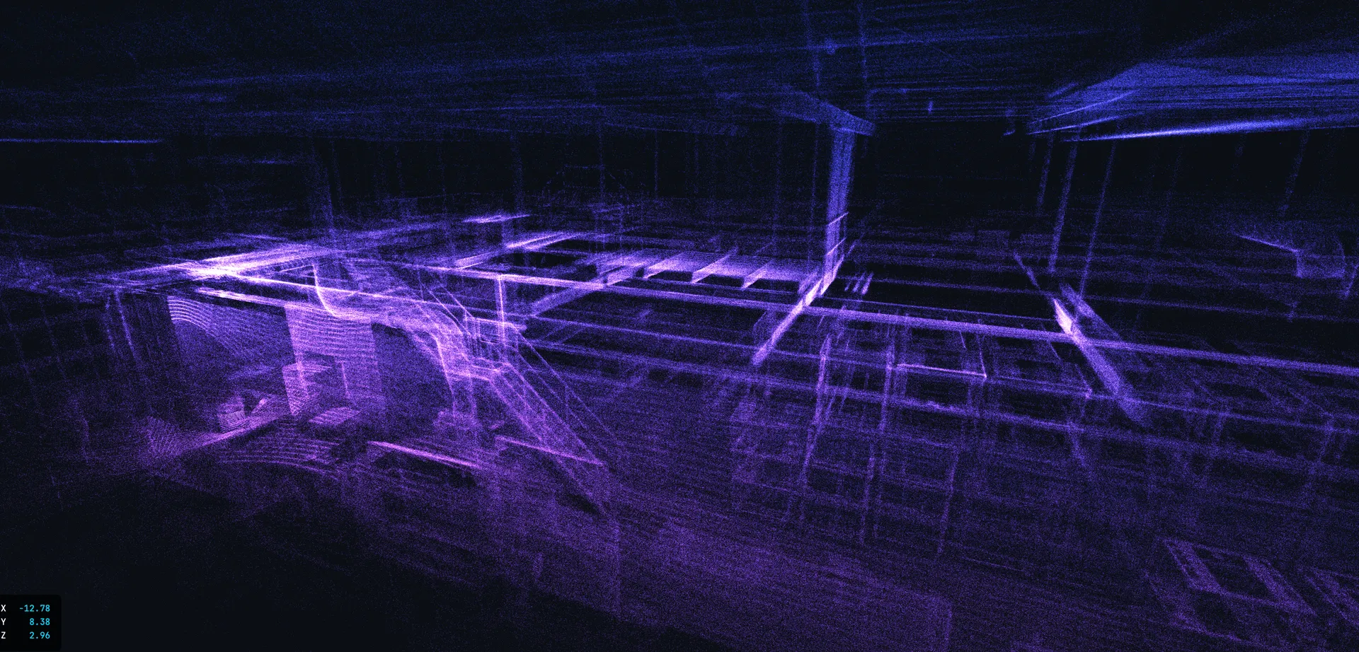 Chmura punktów LiDAR 3D instalacji przemysłowej &ndash; wynik skanu ELIOS 3