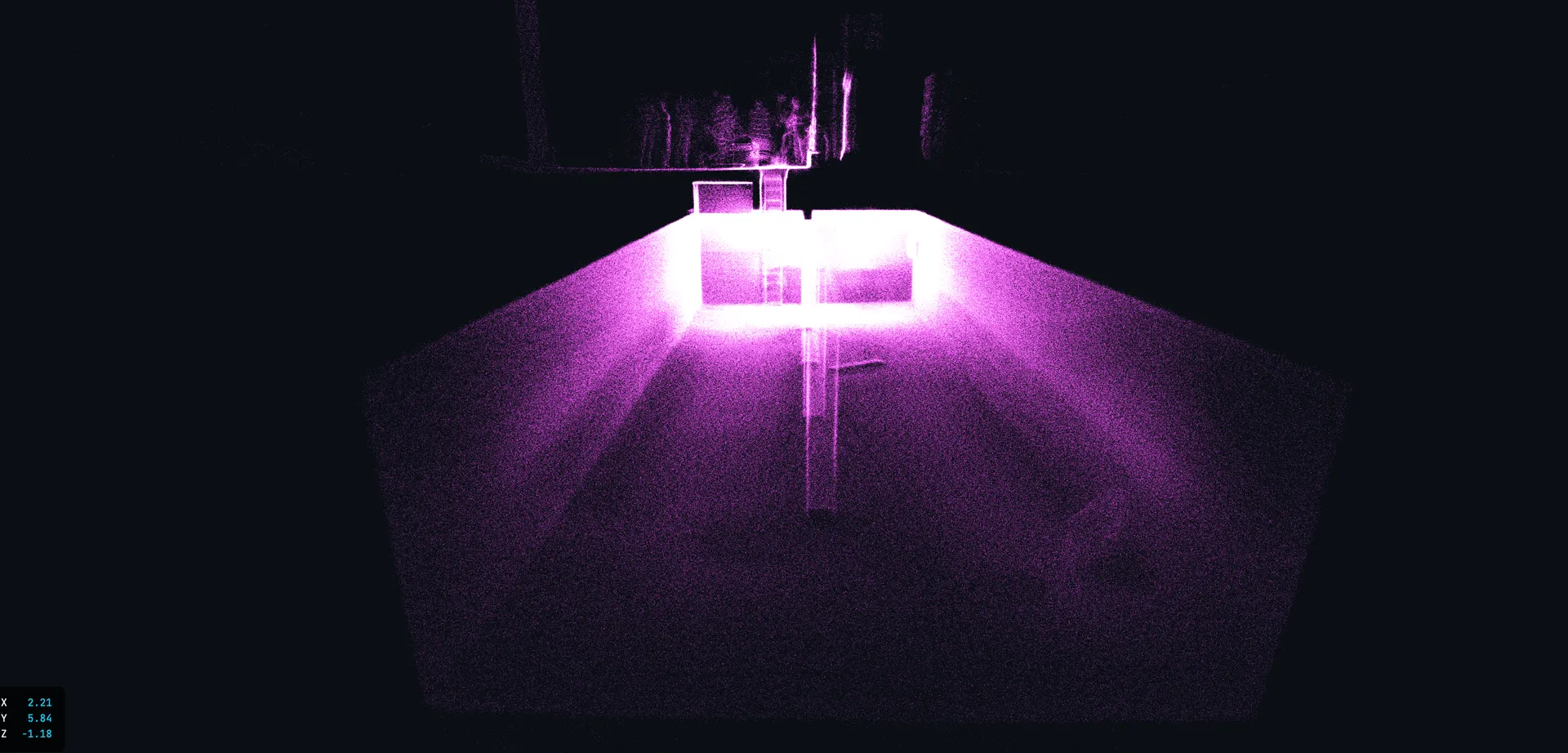 Skan LiDAR 3D zbiornika retencyjnego wód deszczowych – ELIOS 3