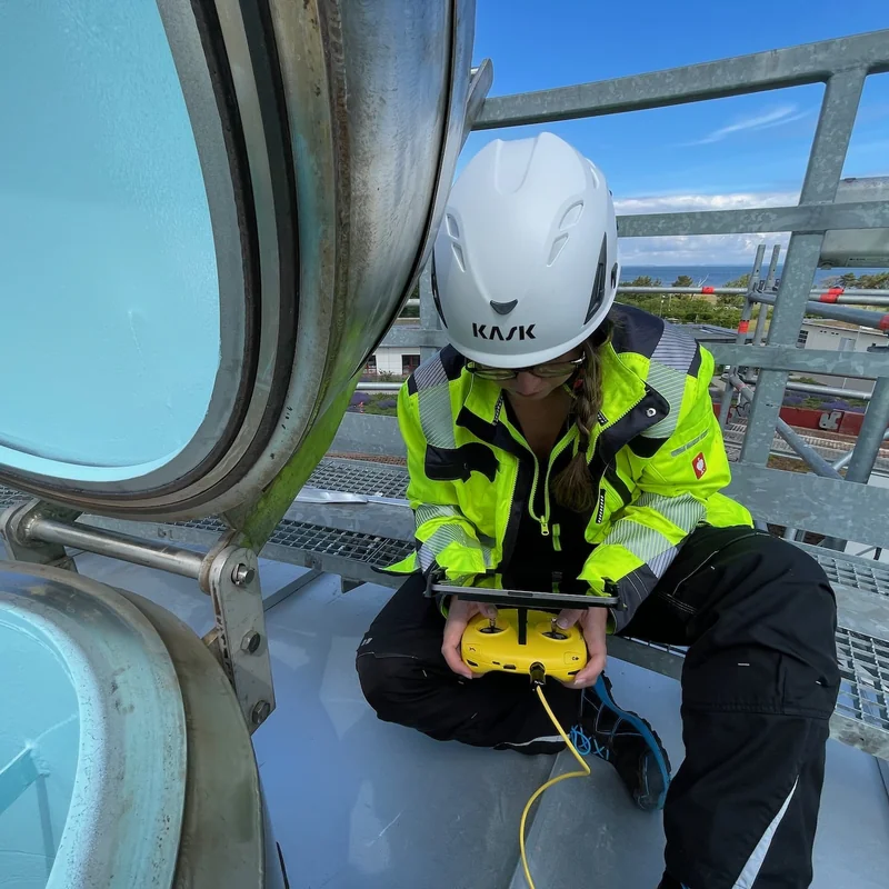 Juliana bei Sprinklertankinspektion per ROV – Außenaufnahme